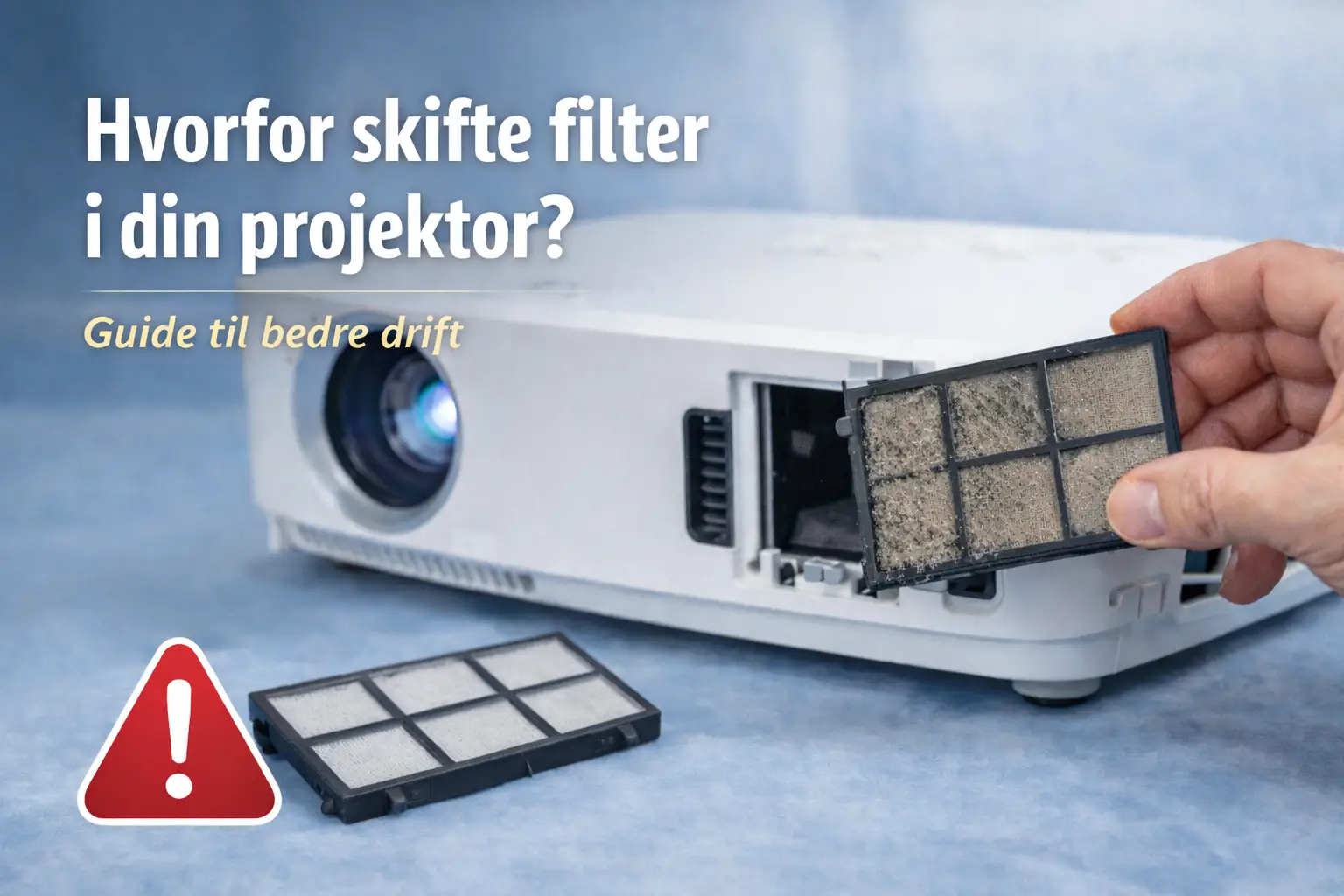 Vedligeholdelse af projektorfilter