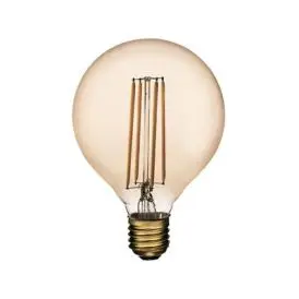 LED GLOBE 5W ANTIQUE E27 380LM 2200K Ø95 DÆMPBAR - G80 og G95 globe E27 LED pærer
