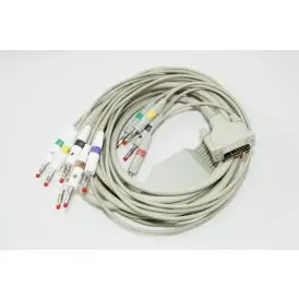 Schiller CS6 kompletkabel 10-led med banan - Kabler