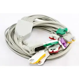 Schiller kompletkabel 10-led med klammer - Kabler