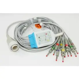 Cardioline Delta kompletkabel 10-led med banan - Kabler