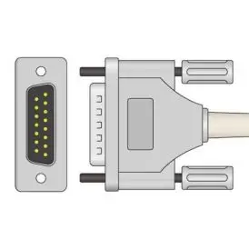 Kompletkabel t/Schiller AT-104PC, trykknap - Kabler