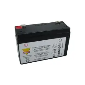 Blyfleece originalt batteri til håndspot AccuLux EX SLE15, EX SLE 15 LED, EX SLE 16 LED - Batterier til Lamper