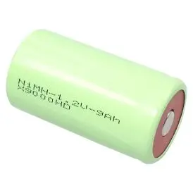 NiMH Mono batteri industriel version - flattop - høj strøm - NiMHBATTERIER