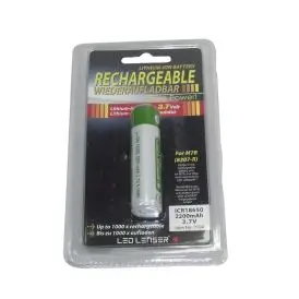 Originalt Li Ion batteri ICR18650 til Ledlenser M7R lommelygte - 3,7 Volt - Batterier til Lamper