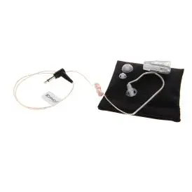 GES-13 ultralet og diskret høretelefon med 60 cm oprullet kabel og 3,5 mm jackstik - Øresnegl