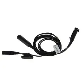 2-leder øretelefoner, der passer til Sepura STP8000/9000-Serie, SC20, SC21 - Radio Headsets (mikrofon + højtaler)