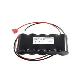 NiMH batteripakke nødlys - Sub C-størrelse - 6 Volt