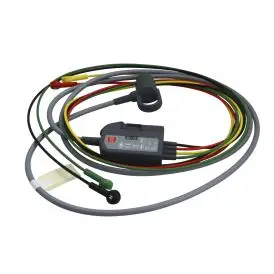 Originalt Physio Control trunkkabel 12-leder inkl. Ekstremitetskabel 1,5 meter 4-polet iht. IEC - Sundhed & hygiejne