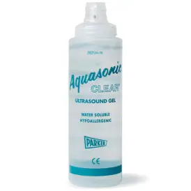 Parker Aquasonic Klar Ultralydsgel, 250ml m. doseringstuds - Ultralyd & Gel