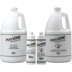 Parker Polysonic Ultralydslotion POLYPAC, indeholder 4x 3,8 liter, 2 tomme flasker, 1 pumpe - Ultralyd & Gel