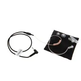GES-13 ultralette og diskrete hovedtelefoner med 60 cm kabel (stof) og 3,5 mm jackstik - 2-VEJS RADIO OG TILBEHØR