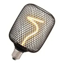Ledvance Dekorativ Lampe DECOR LED SPIRAL FILAMENT SQUARE 100 BLACK DIM 3.5W 818 E27 1800K 130lm 320° IP20 dæmpbar - Andre dekorative E27 LED pærer