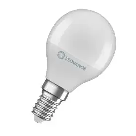 Ledvance E14 LED Pære Classic P 40 V 4.9W 865 Frosted E14 6500K 470lm 180° IP20 - Krone E14 LED pærer