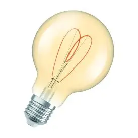 Ledvance E27 LED Pære Vintage 1906 Globe 80 40 Heart Filament DIM 4.9W 922 Gold E27 2200K 470lm 300° IP20 dæmpbar - G80 og G95 globe E27 LED pærer