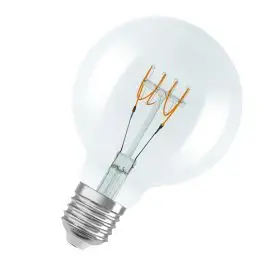 Ledvance E27 LED Pære Vintage 1906 Globe 95 40 Filament DIM 4.8W 827 Clear E27 2700K 470lm 320° IP20 dæmpbar - G80 og G95 globe E27 LED pærer