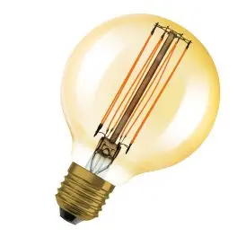 Ledvance E27 LED Pære Vintage 1906 Globe 80 60 Filament DIM 8.8W 822 Gold E27 2200K 806lm 320° IP20 dæmpbar - G80 og G95 globe E27 LED pærer