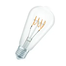 Ledvance E27 LED Pære Vintage 1906 Edison 40 Filament DIM 4.8W 827 Clear E27 2700K 470lm 320° IP20 dæmpbar - Edison E27 LED pærer