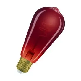 Ledvance E27 LED Pære Vintage 1906 Edison 5 Spiral Filament DIM 3W 618 Copper E27 1800K 45lm 300° IP20 dæmpbar - Edison E27 LED pærer