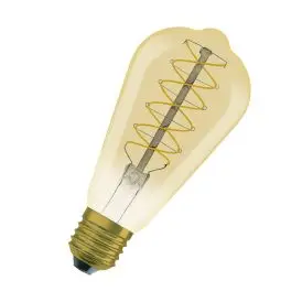 Ledvance E27 LED Pære Vintage 1906 Edison 37 Filament DIM 4.8W 822 Gold E27 2200K 420lm 320° IP20 dæmpbar - Edison E27 LED pærer