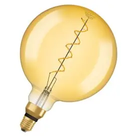 Ledvance E27 LED Pære Vintage 1906 Big Globe 28 Filament 4W 820 Gold E27 2000K 300lm IP20 - G80 og G95 globe E27 LED pærer