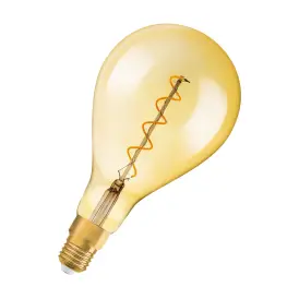 Ledvance E27 LED Pære Vintage 1906 Edison 28 Filament Big Grape DIM 4W 820 Gold E27 2000K 300lm IP20 dæmpbar - Edison E27 LED pærer