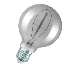 Ledvance E27 LED Pære Vintage 1906 Globe 95 10 Filament 3.4W 818 Smoke E27 1800K 100lm 320° IP20 - G80 og G95 globe E27 LED pærer