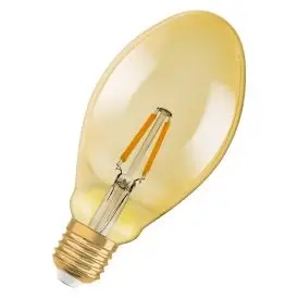 Ledvance E27 LED Pære Vintage 1906 Oval 40 Filament 4W 824 Gold E27 2400K 470lm 300° IP20 - Edison E27 LED pærer