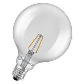 Ledvance E27 LED Pære Classic Globe 125 25 Filament P 1.8W 827 Clear E27 2700K 250lm 300° IP20 - G125 globe E27 LED pærer