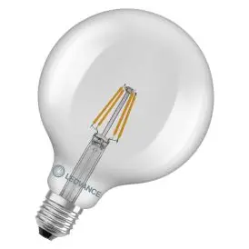 Ledvance E27 LED Pære Classic Globe 125 40 Filament P 3.4W 827 Clear E27 2700K 470lm 300° IP20 - G125 globe E27 LED pærer