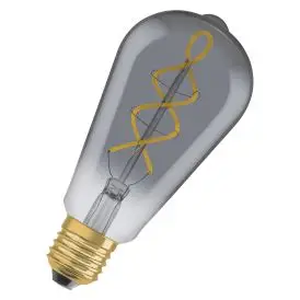 Ledvance E27 LED Pære Vintage 1906 Edison 15 Filament 4W 818 Smoke E27 1800K 140lm 300° IP20 - Edison E27 LED pærer
