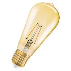 Ledvance E27 LED Pære Vintage 1906 Edison 22 Filament 2.5W 824 Gold E27 2400K 220lm 300° IP20 - Edison E27 LED pærer