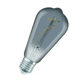 Ledvance E27 LED Pære Vintage 1906 Edison 10 Filament 3.4W 818 Smoke E27 1800K 100lm 320° IP20 - Edison E27 LED pærer