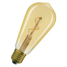 Ledvance E27 LED Pære Vintage 1906 Edison Spiral Filament 1.8W 822 Gold E27 2200K 30lm 320° IP20 - Edison E27 LED pærer