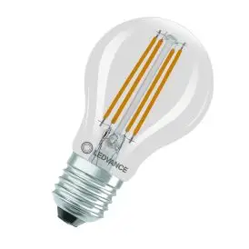 Ledvance E27 LED Pære Classic A 60 Filament DIM CRI97 S 7.2W 927 Clear E27 2700K 806lm 300° IP20 dæmpbar - Filament standard E27 LED pærer