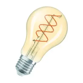 Ledvance E27 LED Pære Vintage 1906 Classic A 60 Spiral Filament DIM 8W 922 Gold E27 2200K 806lm 300° IP20 dæmpbar - Edison E27 LED pærer