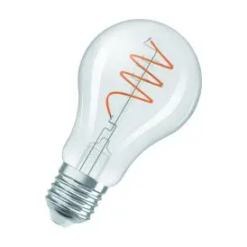 Ledvance E27 LED Pære Vintage 1906 Classic A 60 Spiral Filament 5.9W 827 Clear E27 2700K 806lm 300° IP20 - Edison E27 LED pærer