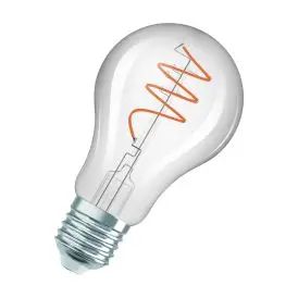 Ledvance E27 LED Pære Vintage 1906 Classic A 40 Spiral Filament 3.4W 827 Clear E27 2700K 470lm 300° IP20 - Edison E27 LED pærer