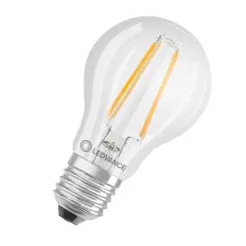 Ledvance E27 LED Pære Classic A 40 Filament DIM P 4.8W 827 Clear E27 2700K 470lm 320° IP20 dæmpbar - Filament standard E27 LED pærer