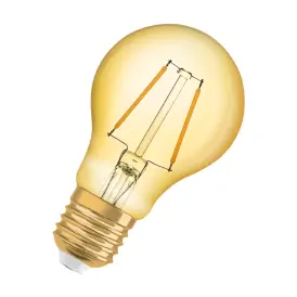Ledvance E27 LED Pære Vintage 1906 Classic A 22 Filament 2.5W 824 Gold E27 2400K 220lm 300° IP20 - Edison E27 LED pærer