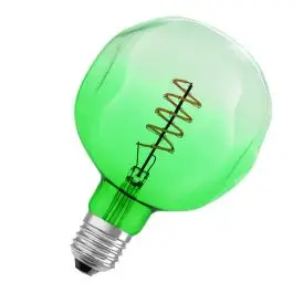 Ledvance E27 LED Pære Vintage 1906 Globe ET 124 18 Filament DIM 4.5W 816 Green E27 1600K 180lm 360° IP20 dæmpbar - G125 globe E27 LED pærer