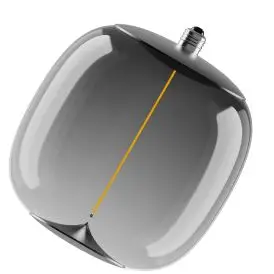 Ledvance E27 LED Pære Vintage 1906 Big Oval 10 Filament Magnetic 4W 818 Smoke E27 1800K 100lm 320° IP20 - Edison E27 LED pærer