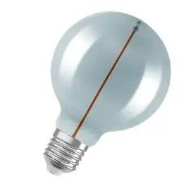 Ledvance E27 LED Pære Vintage 1906 Globe 95 6 Filament Magnetic 2.2W 818 Smoke E27 1800K 60lm 320° IP20 - E27 LED pærer
