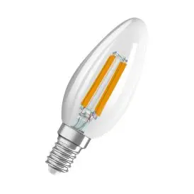 Ledvance E14 LED Pære Superstar Plus Classic B 40 Filament Active/Relax 4W 827/840 E14 2700K 470lm 300° IP20 - Kerte E14 LED pærer