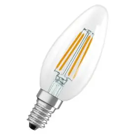 Ledvance E14 LED Pære Classic B 60 Filament Energy Efficiency Class A S 3.8W 827 Clear E14 2700K 806lm 330° IP20 - Kerte E14 LED pærer