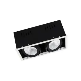 Ledvance LED Spot SPOT MULTI 2 X 30W 4000K FL WT/BK 2*30 W 2lm 38° IP20 hvid - Indbygningsspots