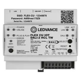 Ledvance Betjeningsenhed FLEX CONTROL UNIT IOT DALI-2 HCL TW 20 W 1) IP20 grå - Lysstyring