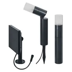 Ledvance LED Panel SMART+ BOLLARD Spot Panel Solar RGB + W 2x1 W 3000K 90lm IP44 sort dæmpbar - Smart armaturer