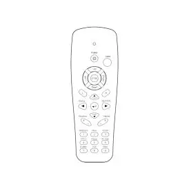 Original fjernbetjening til OPTOMA BR-5022L - Fjernbetjeninger