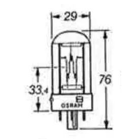 Osram 58.8275 150W 110V G17q - Andre halogenpærer